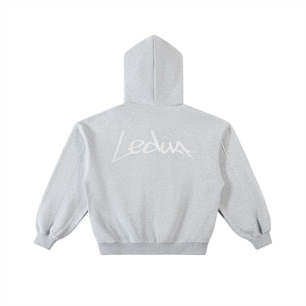 LEDUA ZIP UP HOODIE (GREY)