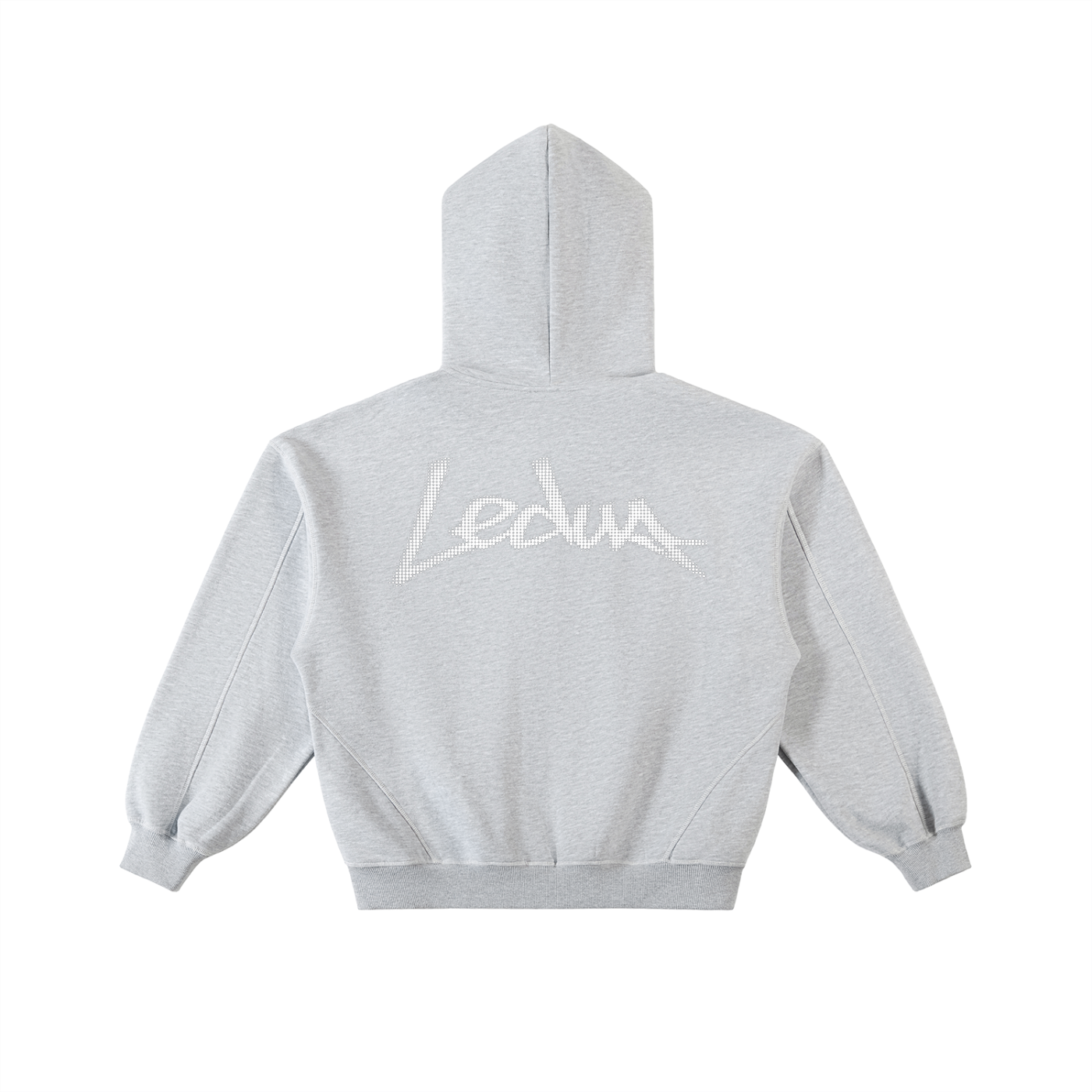 LEDUA ZIP UP HOODIE (GREY)
